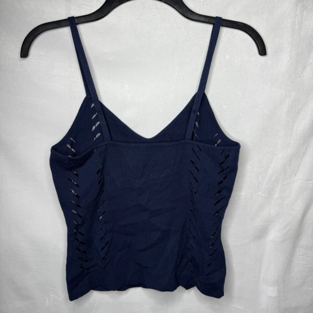 rag & bone cut out tank top, navy blue, small